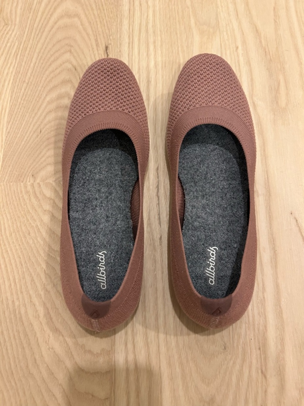allbirds Women's Ballet Flats in Rosewood Knit